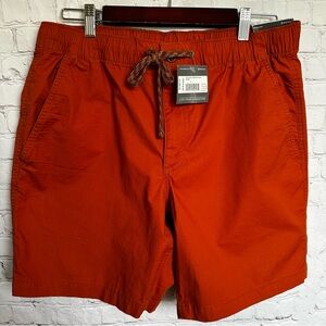 NEW Eddie Bauer Men's Top Out Ripstop Shorts Size L Orange Red Hiking Outdoor